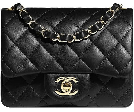 CHANEL 迷你翻盖包 黑色