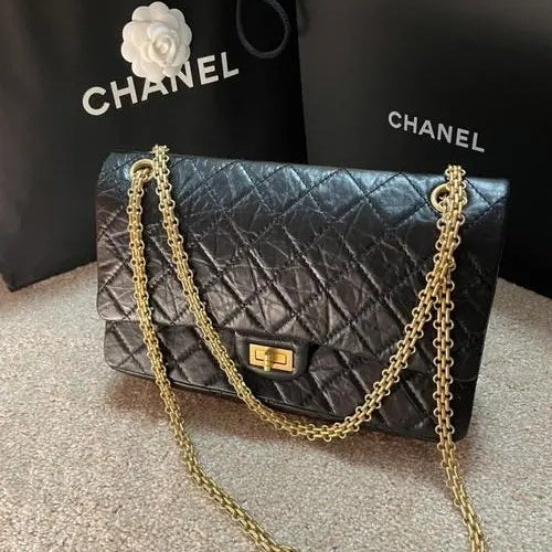 Chanel 2.55L バッグ ブラック