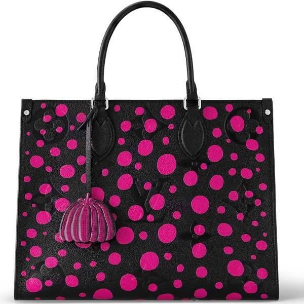 LV x YK Onthego MM 黑色/紫红色