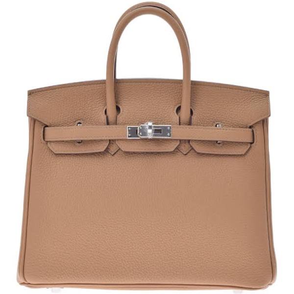HERMES エルメス バーキン25 ビスキュイ パラジウム金具 Z刻印