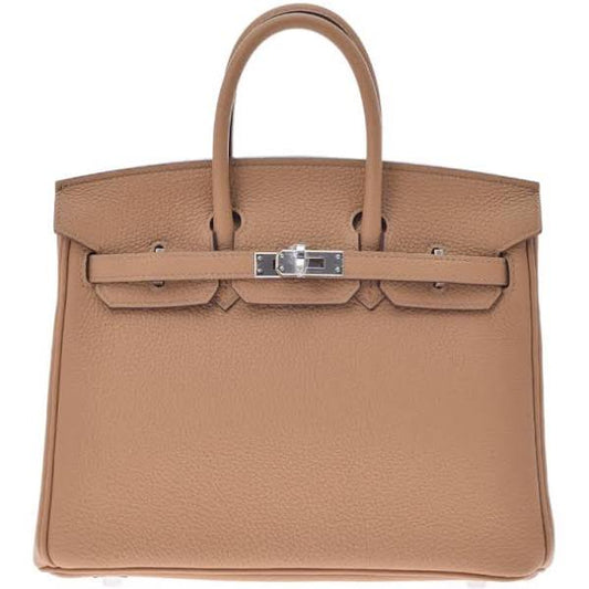 HERMES エルメス バーキン25 ビスキュイ パラジウム金具 Z刻印