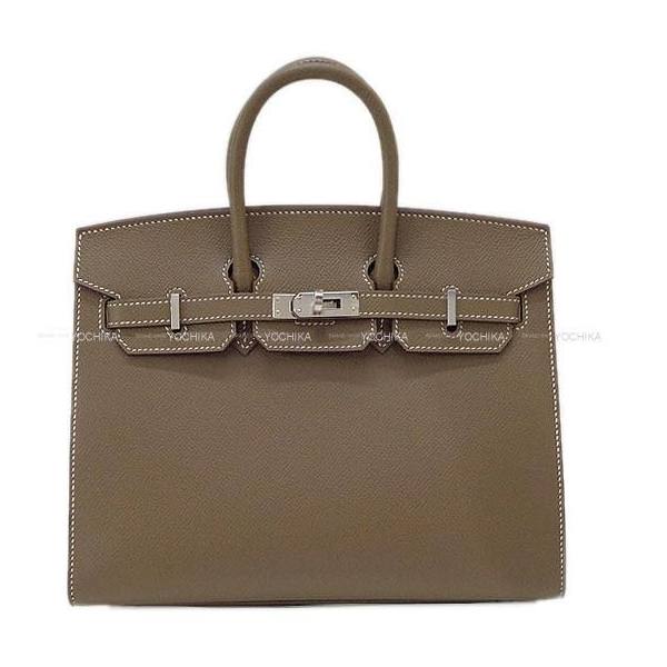 HERMES エルメス バーキン25 セリエ 外縫い エトープ